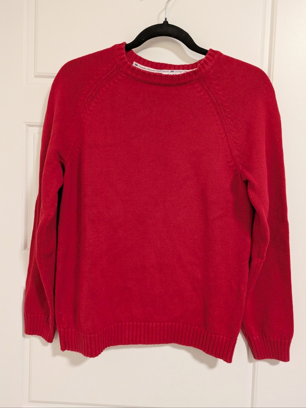 Cotton Red Knit Sweater